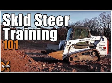 do you steer in the direction of a skid|operating a bobcat skid steer.